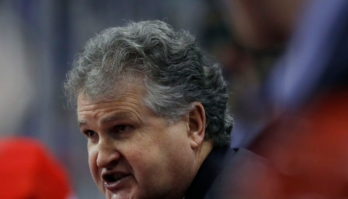 Cornell hockey men's coach Mike Schafer