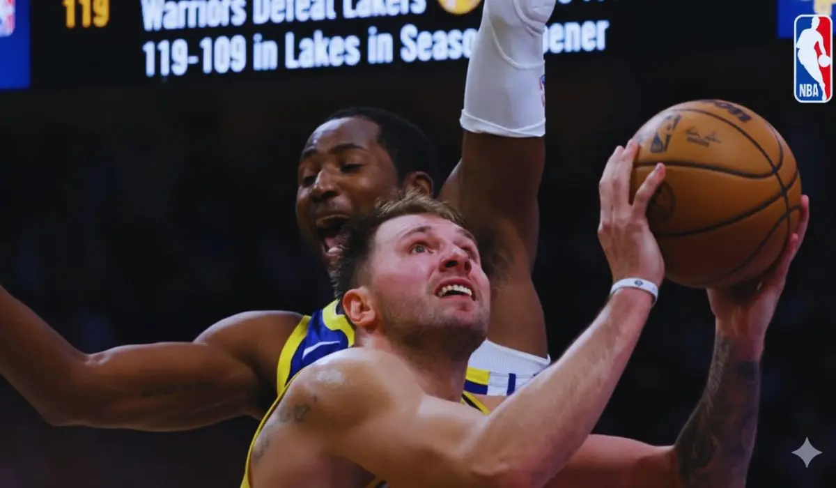 Warriors Defeat Lakers 119-109 in Season Opener as Doncic Shines, LeBron Sidelined with Sciatica
